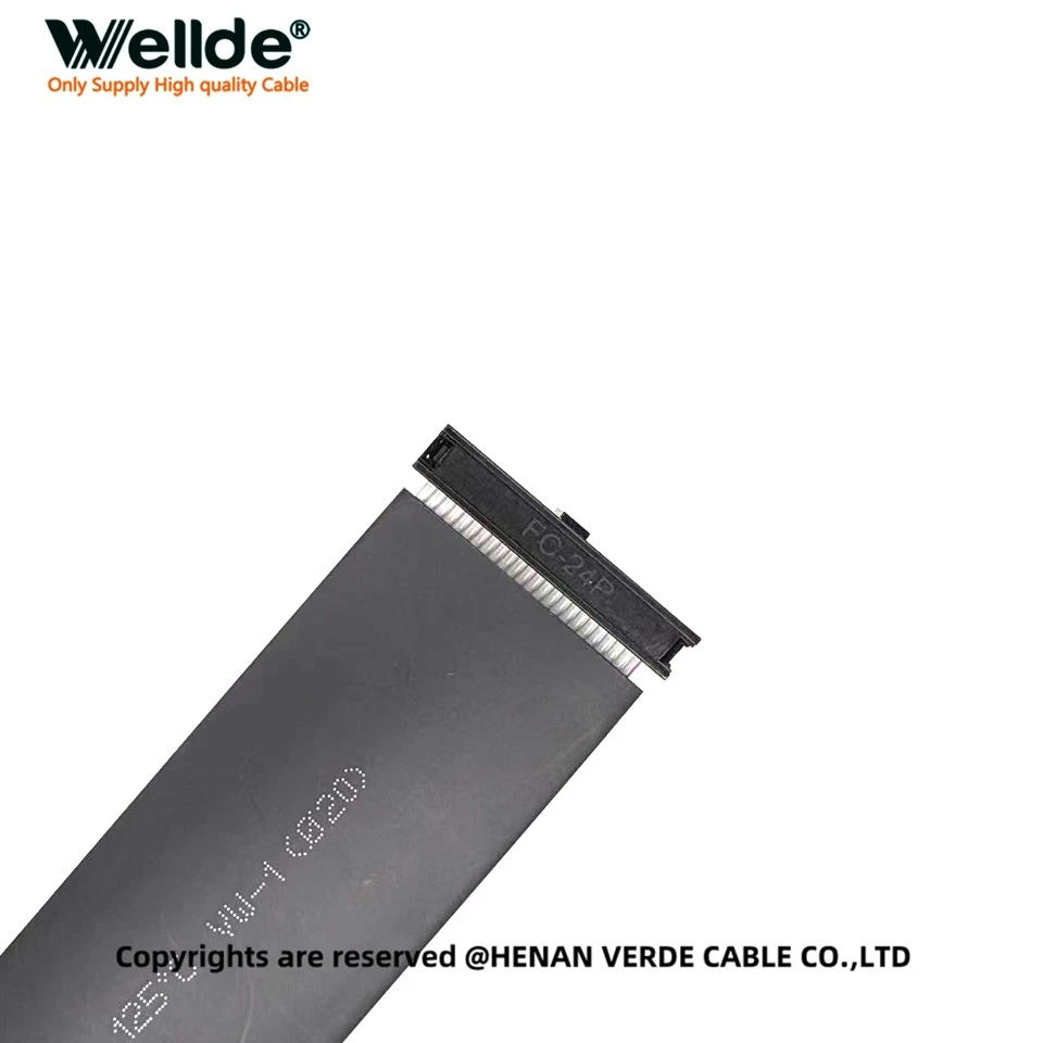 100 mm graues Flachbandkabel