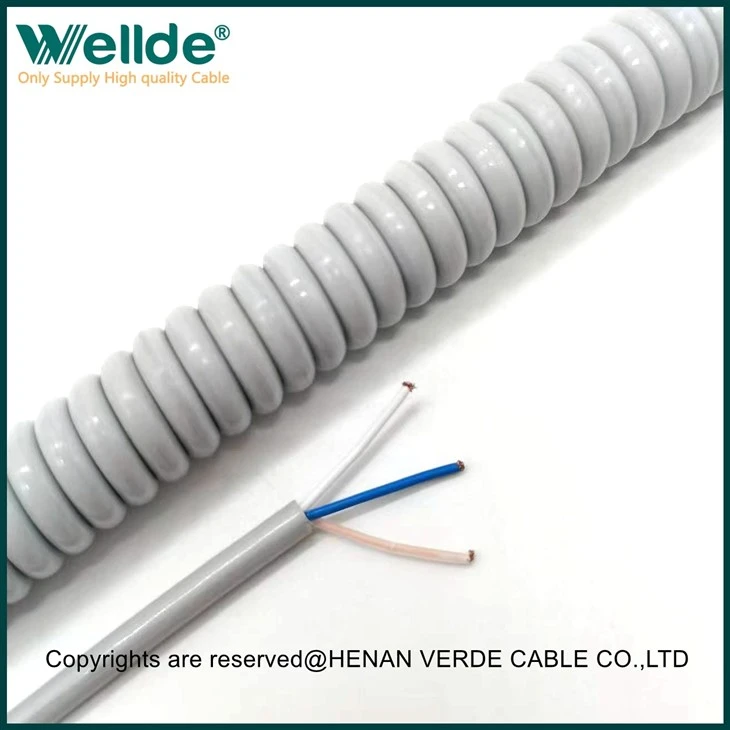 3-adriges 1,0mm Spiralkabel