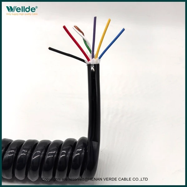 7 Core PUR Retractable Spiral Cable best